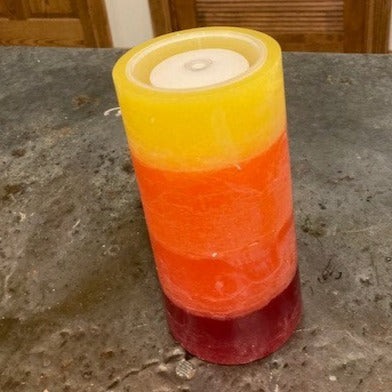 Wax Candle with LED Fountain