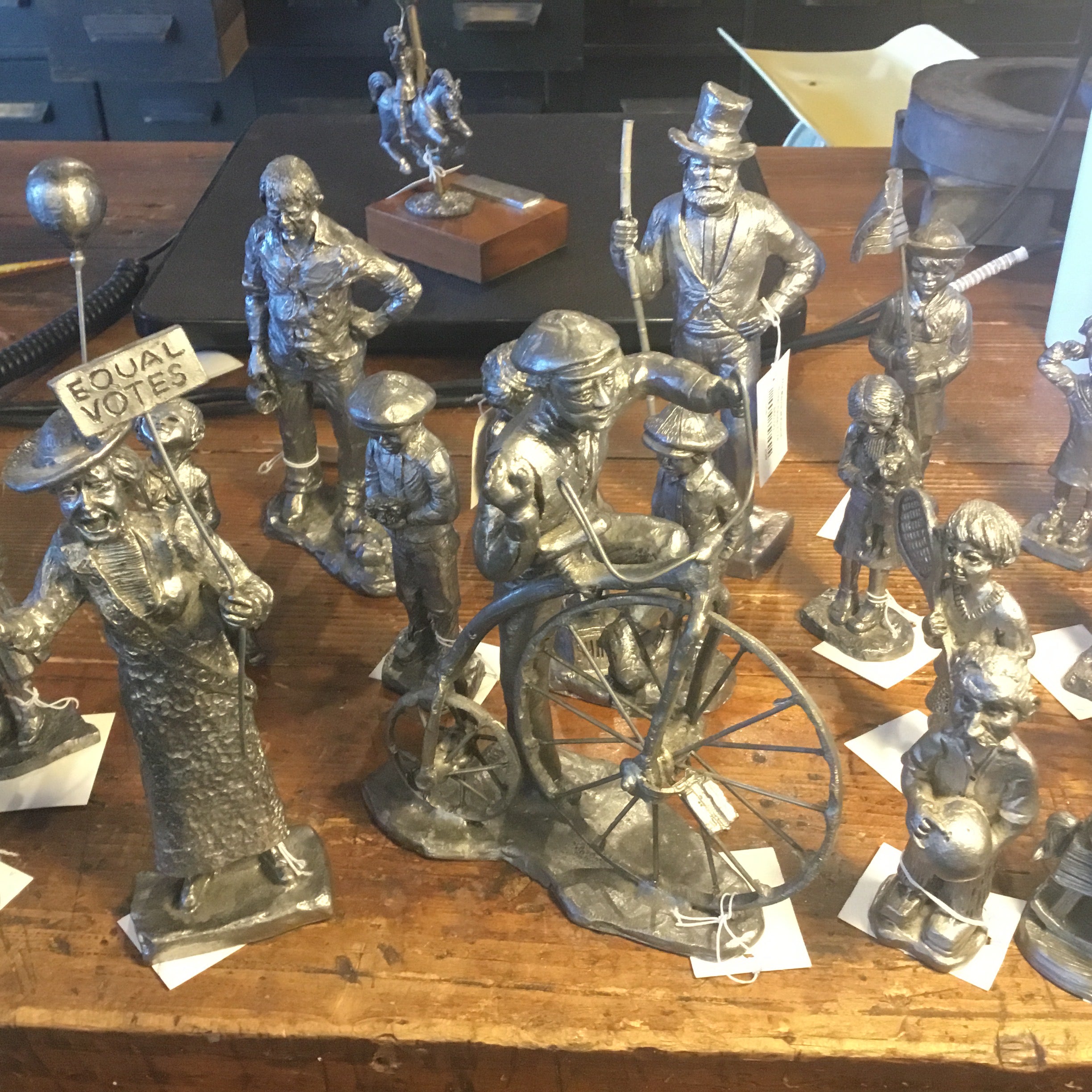 Michael Ricker Pewter Figurines - Found