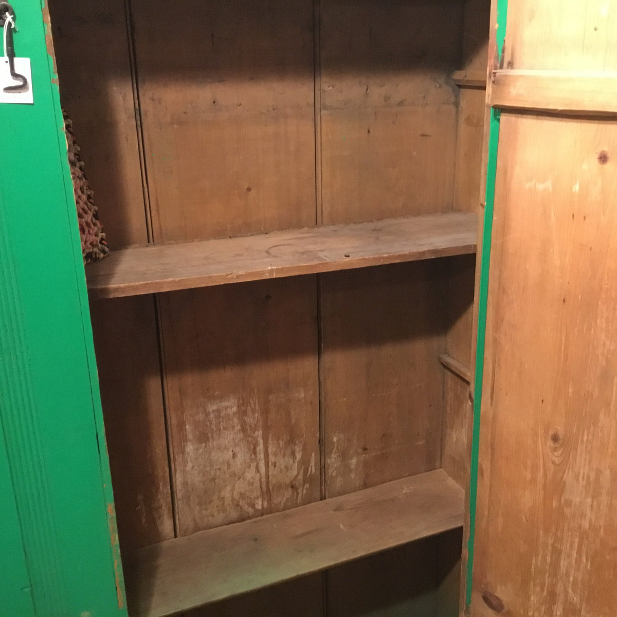 Vintage Bright Green Armoire