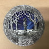 Limited edition hand cast pewter &quot;Christmas&quot; series plates by Michael Anthony Ricker