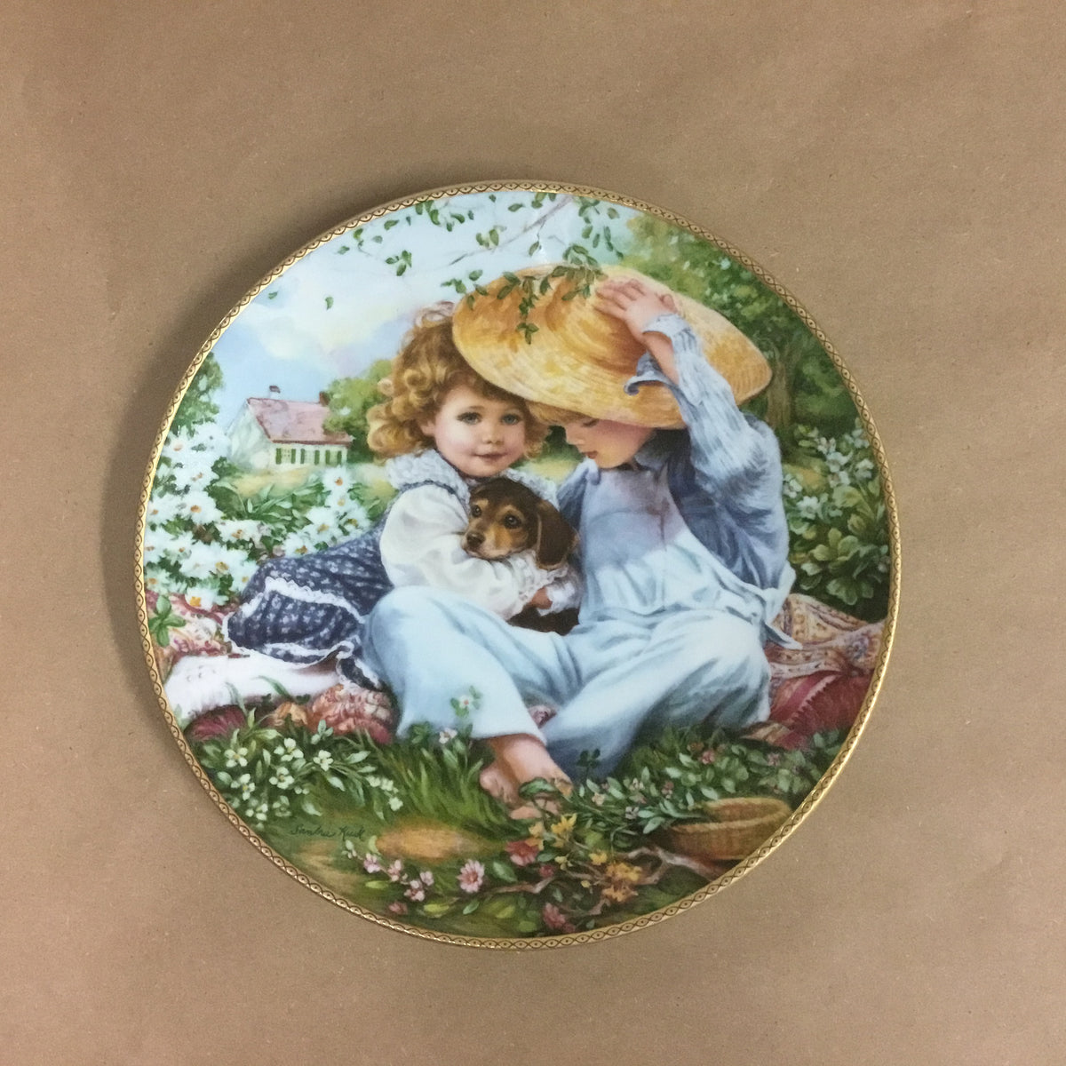 Vintage Collectors Plate A Time To Love By Sandra Kuck 1989 Plate No Found