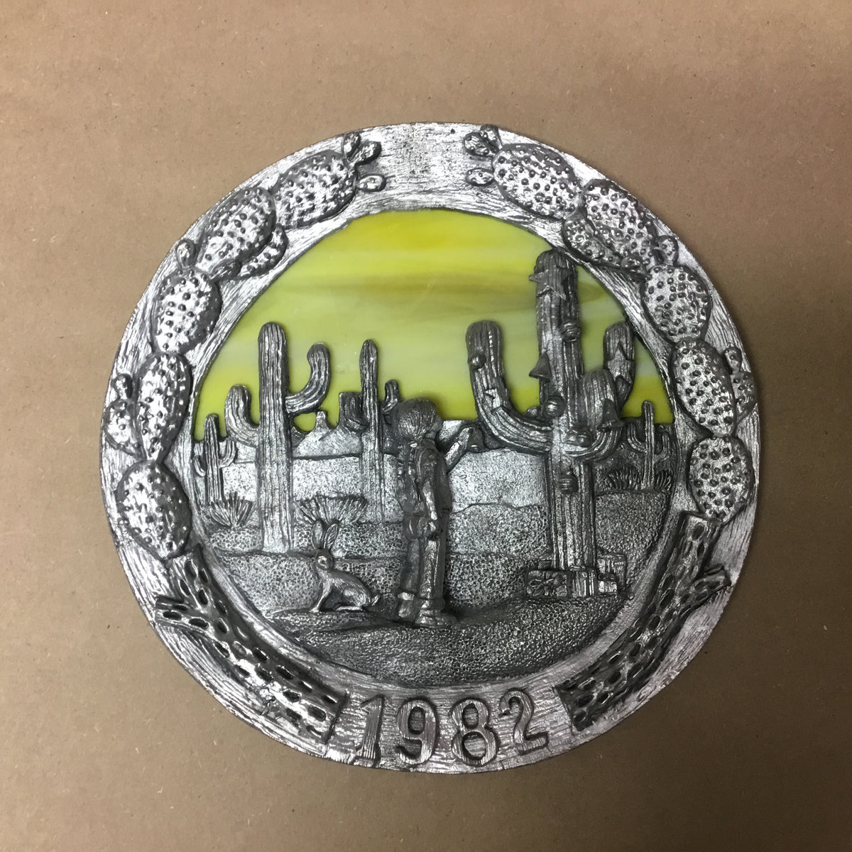 Limited edition hand cast pewter &quot;Christmas&quot; series plates by Michael Anthony Ricker