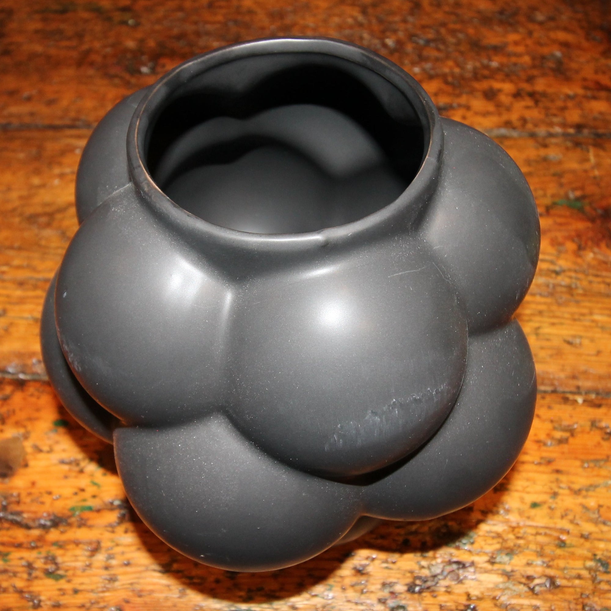 Raised Dot Stoneware Vase