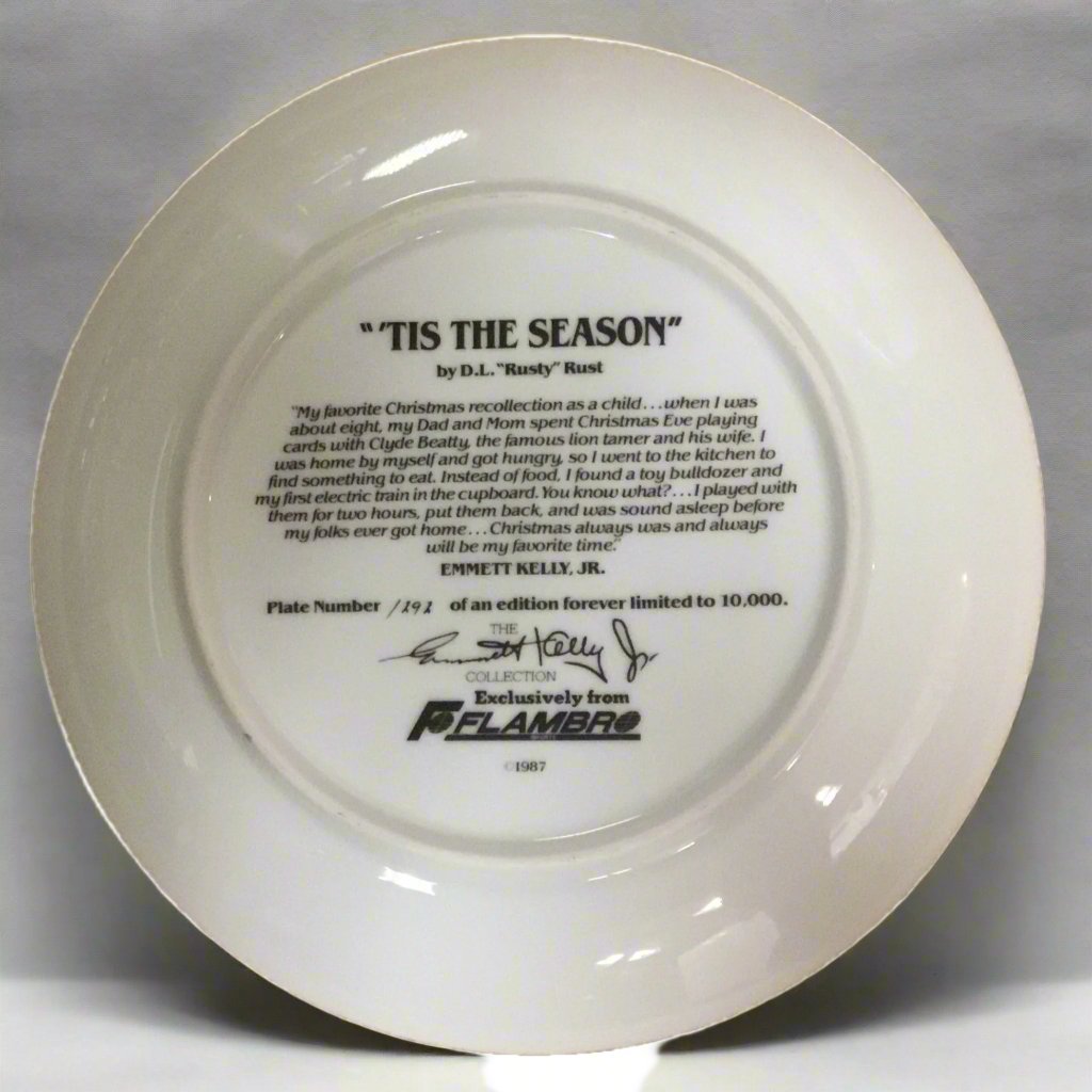 &quot;Tis The Season&quot; by D.L. &quot;Rusty&quot; Rust Collector Plate