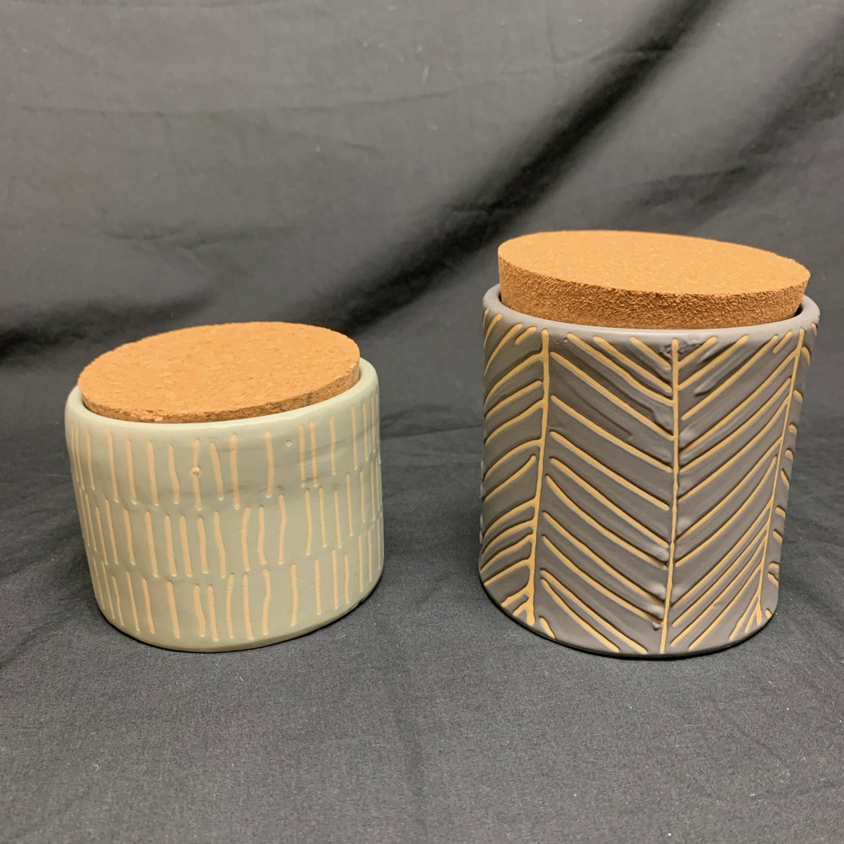 Canisters with Cork Lids
